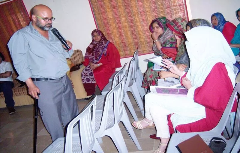 Alt Text: Asjad Sheikh conducting CPD-accredited training for educators on Emotional Intelligence and Classroom Resilience.